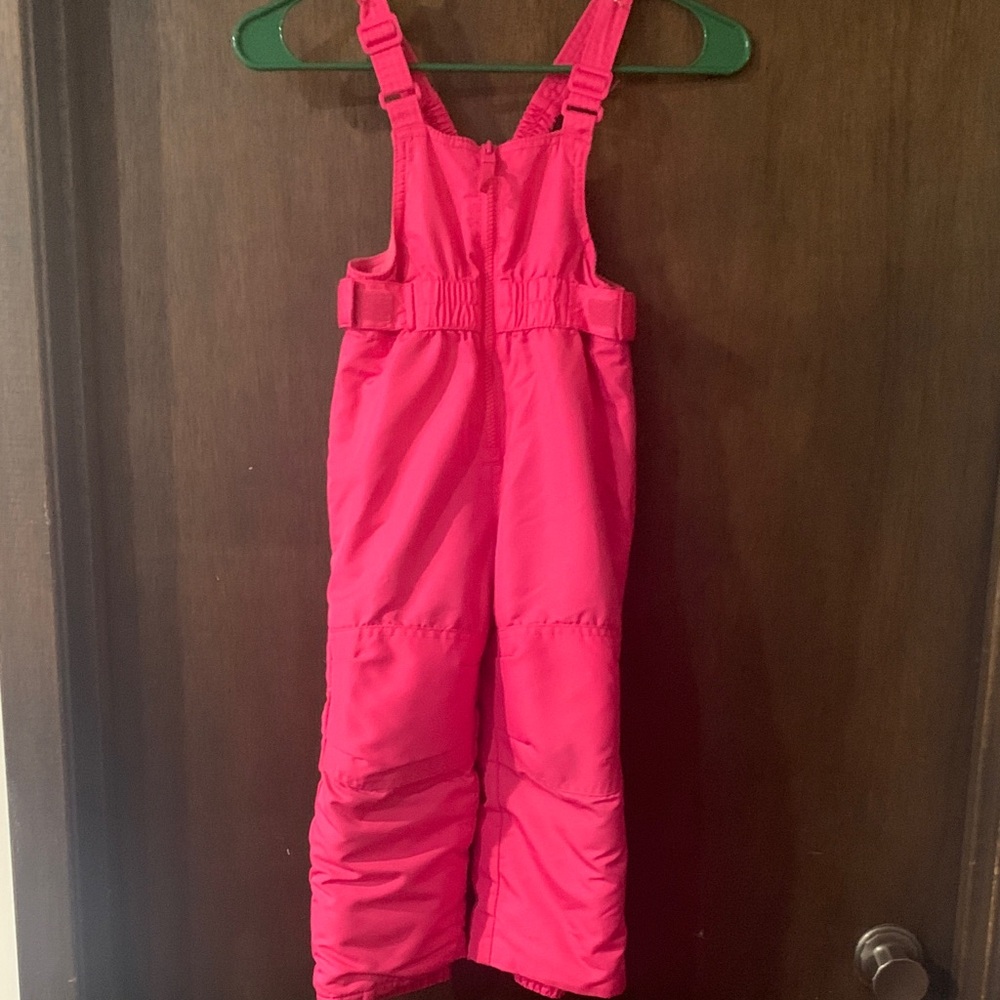 *4/$20* Cat & Jack Bright Pink Kids Overall Bib Snowpants 3T